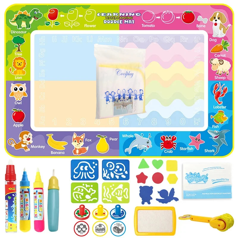100x80CM Magic Water Christ Mat – Повторное использование Doodle Board Montesori Education игрушки для детей