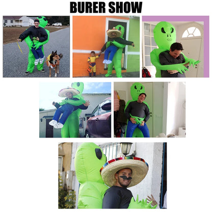 ET-Aliens Надувной костюм – Scary Monster Cosplay для взрослых и детей, Хэллоуин, Рождество, День Благодарения, Партия, Фестиваль