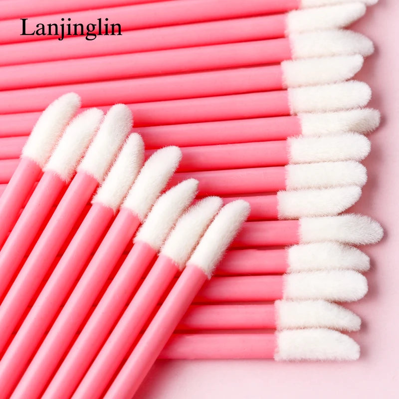 Lanjinglin 5/50 Pcs Разбрызгаемые косметические щётки для липовой щетки — инструмент расширения респиратора, профессиональные аксессуары красоты