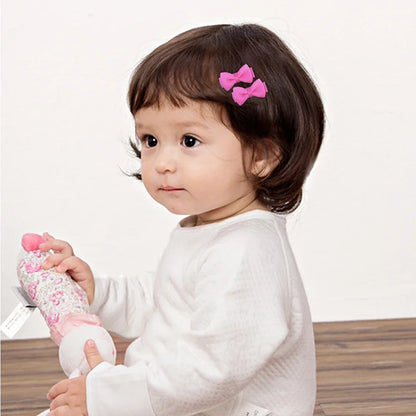 1.2 Мини-причёска с клипом — твердые цвета волос для детей и девочек