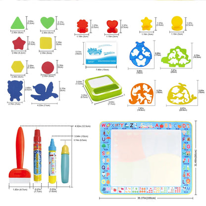 100x80CM Magic Water Christ Mat – Повторное использование Doodle Board Montesori Education игрушки для детей