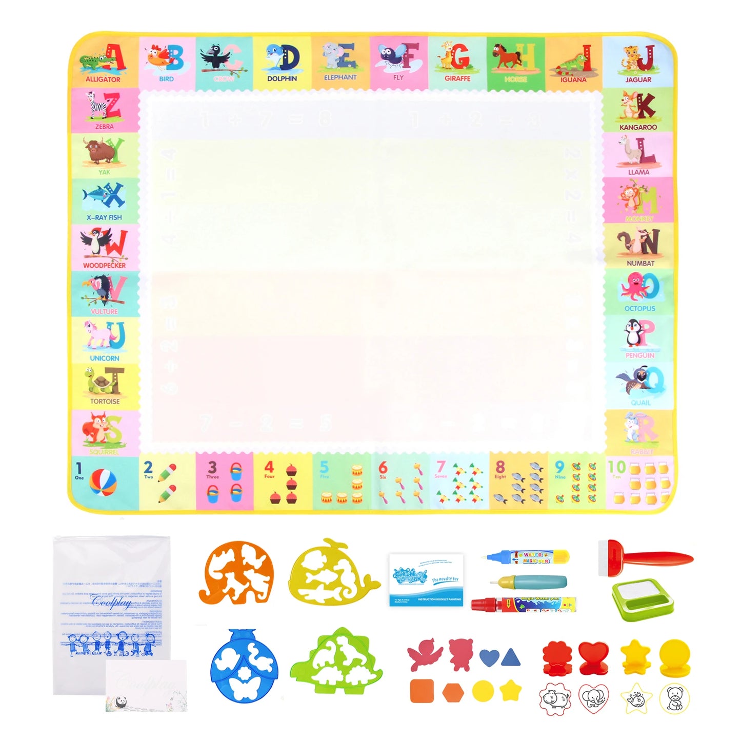 100x80CM Magic Water Christ Mat – Повторное использование Doodle Board Montesori Education игрушки для детей