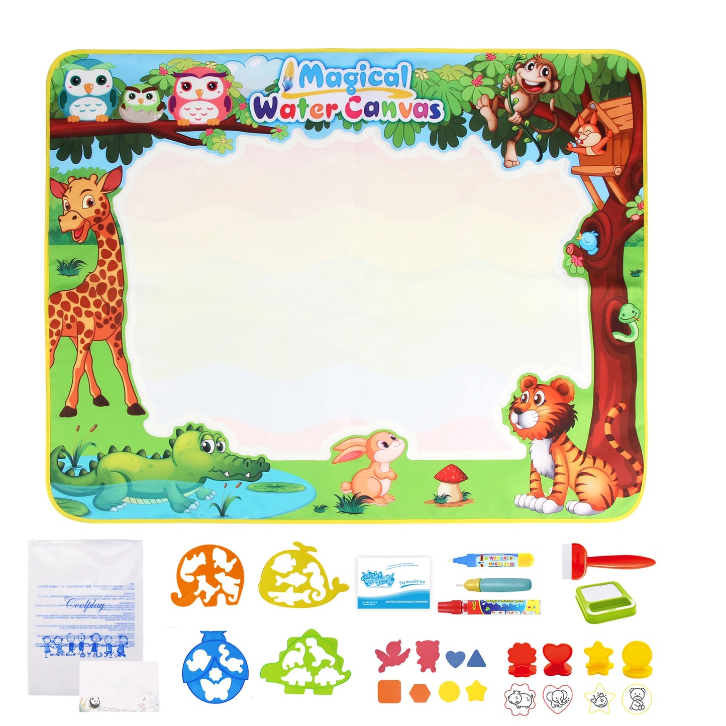 100x80CM Magic Water Christ Mat – Повторное использование Doodle Board Montesori Education игрушки для детей
