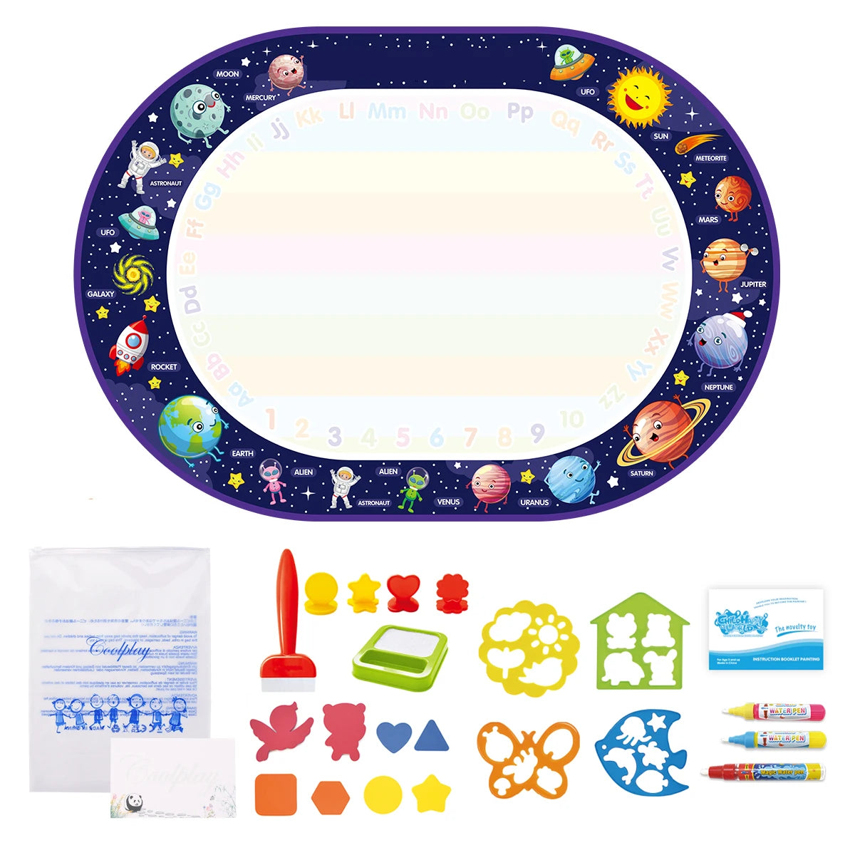 100x80CM Magic Water Christ Mat – Повторное использование Doodle Board Montesori Education игрушки для детей