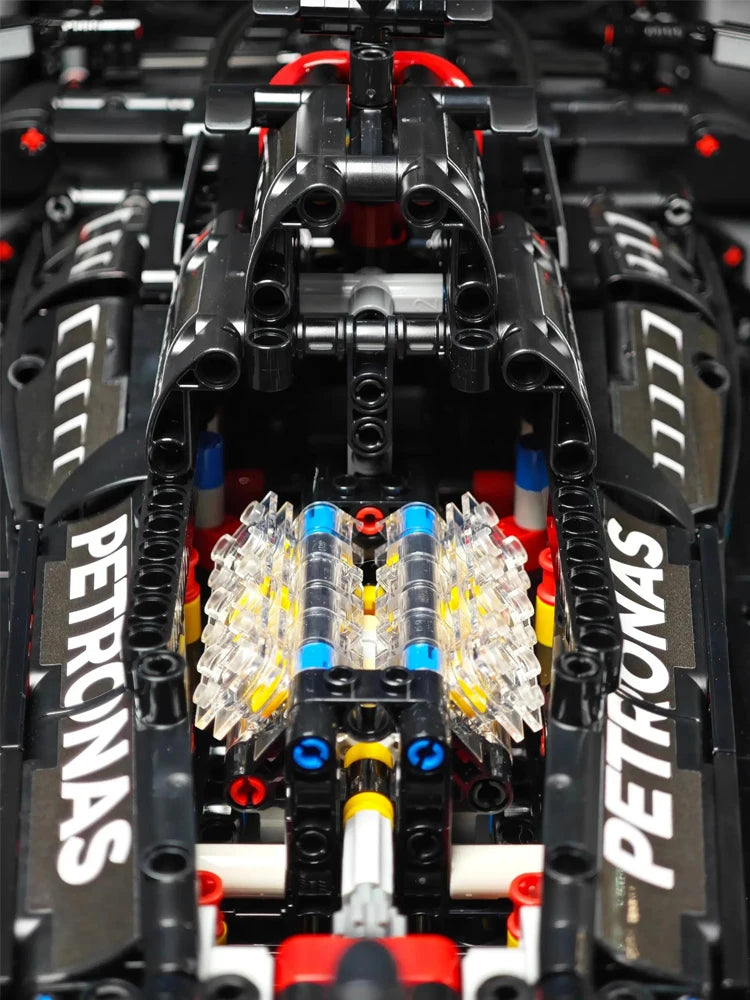 Технология 1642PCS Механические блоки для строительства автомобилей - W14 модель для взрослых и детей