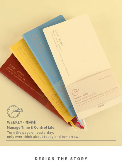 Kinbor Weekly Planner Notebook – Undated Daily & Monthly Agenda Journa