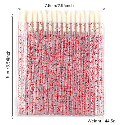Lanjinglin 5/50 Pcs Разбрызгаемые косметические щётки для липовой щетки — инструмент расширения респиратора, профессиональные аксессуары красоты