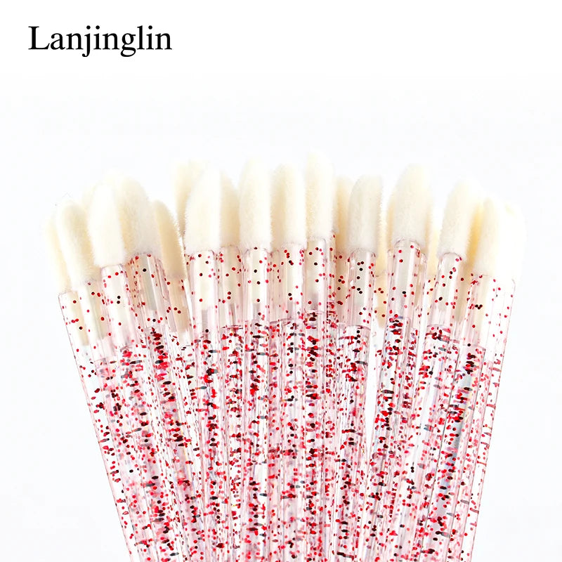 Lanjinglin 5/50 Pcs Разбрызгаемые косметические щётки для липовой щетки — инструмент расширения респиратора, профессиональные аксессуары красоты