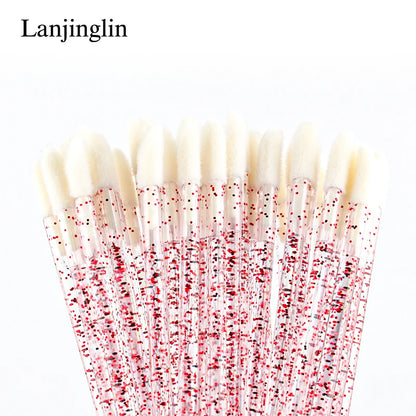 Lanjinglin 5/50 Pcs Разбрызгаемые косметические щётки для липовой щетки — инструмент расширения респиратора, профессиональные аксессуары красоты
