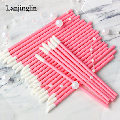 Lanjinglin 5/50 Pcs Разбрызгаемые косметические щётки для липовой щетки — инструмент расширения респиратора, профессиональные аксессуары красоты