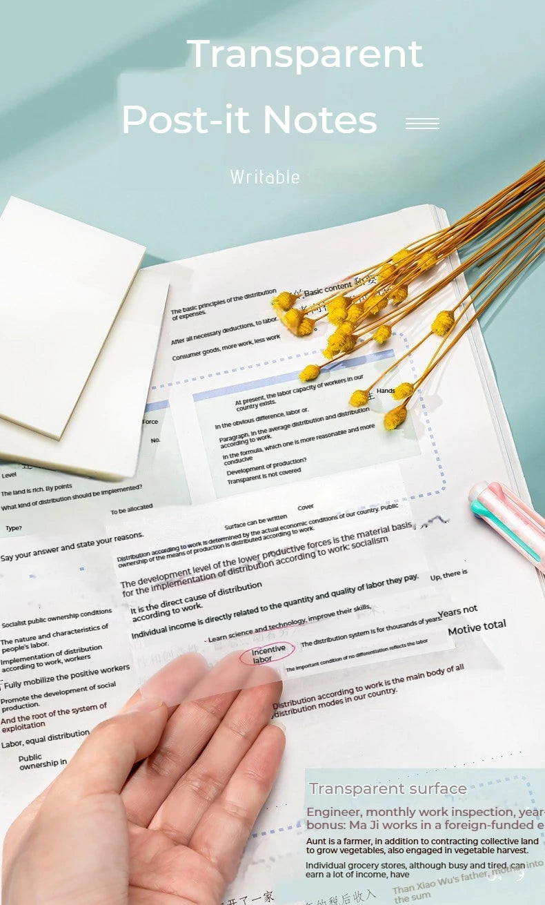 50 Транспарентные стикеры — водонепроницаемые сообщения и подписи для ноутбуков