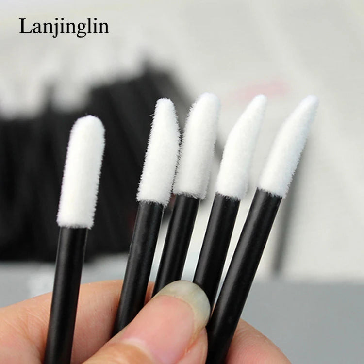 Lanjinglin 5/50 Pcs Разбрызгаемые косметические щётки для липовой щетки — инструмент расширения респиратора, профессиональные аксессуары красоты