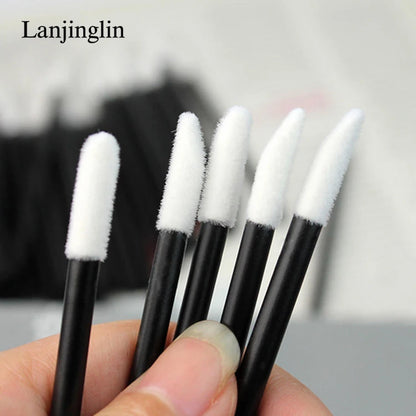 Lanjinglin 5/50 Pcs Разбрызгаемые косметические щётки для липовой щетки — инструмент расширения респиратора, профессиональные аксессуары красоты