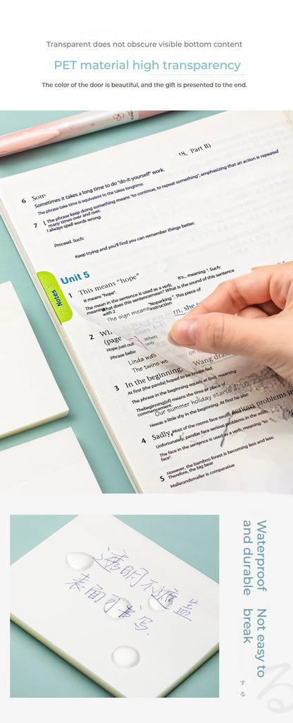 50 Транспарентные стикеры — водонепроницаемые сообщения и подписи для ноутбуков