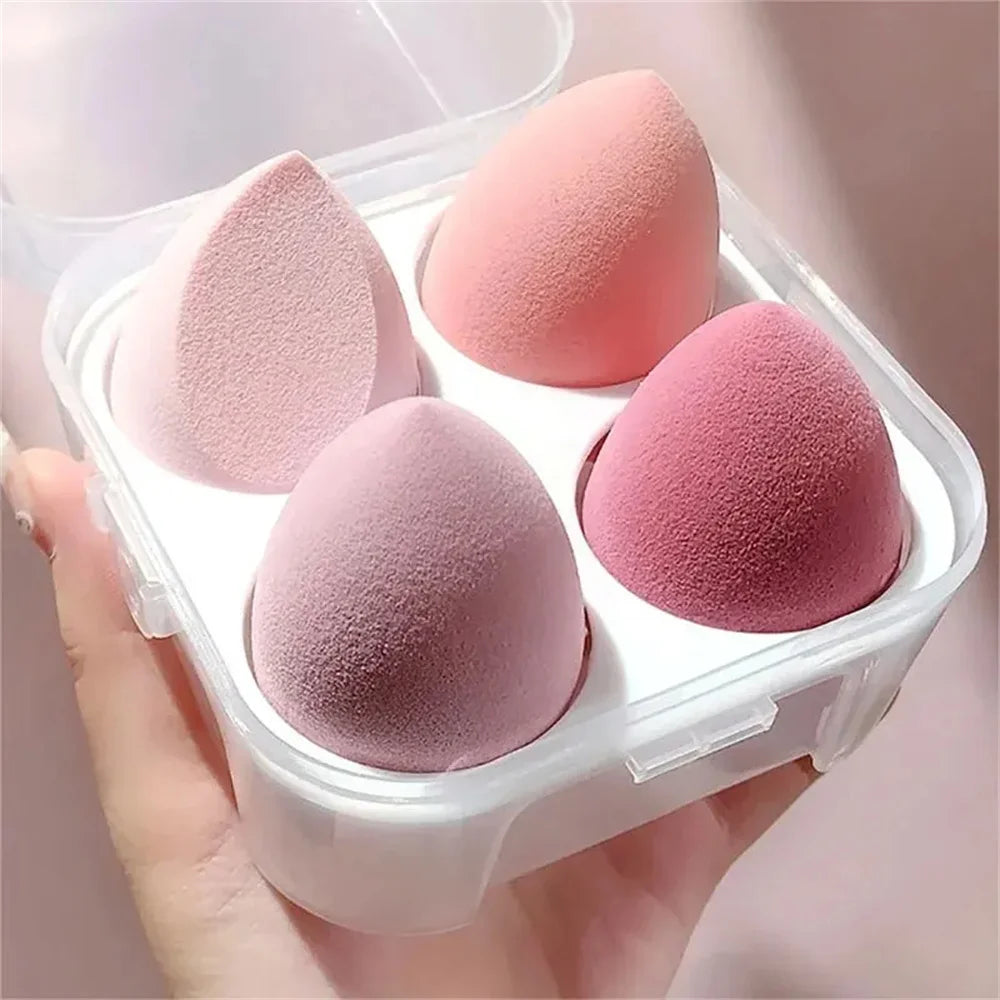 4PCS макияж Губка Блендер Красотка Яйцо Косметика - Soft Foundation & Powder Spoungs for Women, Professional Breature Tools