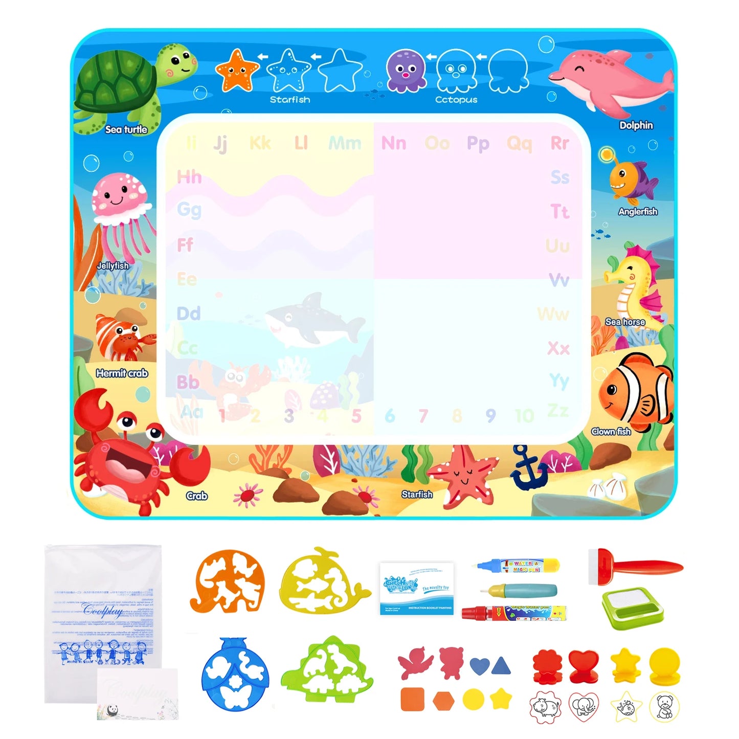 100x80CM Magic Water Christ Mat – Повторное использование Doodle Board Montesori Education игрушки для детей
