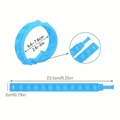 12/24/36PCS Cilicone Colorful Bubble Rristboard — детские вечеринки, подарки в день рождения, свадебные сувениры, карнавал и праздничные браслеты