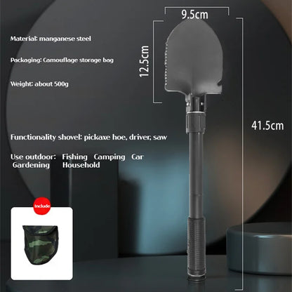 1PC Outdor loadable Camping Shovel – Многофункциональный инструмент для прогулки, Портативный сад и выжить