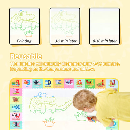 100x80CM Magic Water Christ Mat – Повторное использование Doodle Board Montesori Education игрушки для детей
