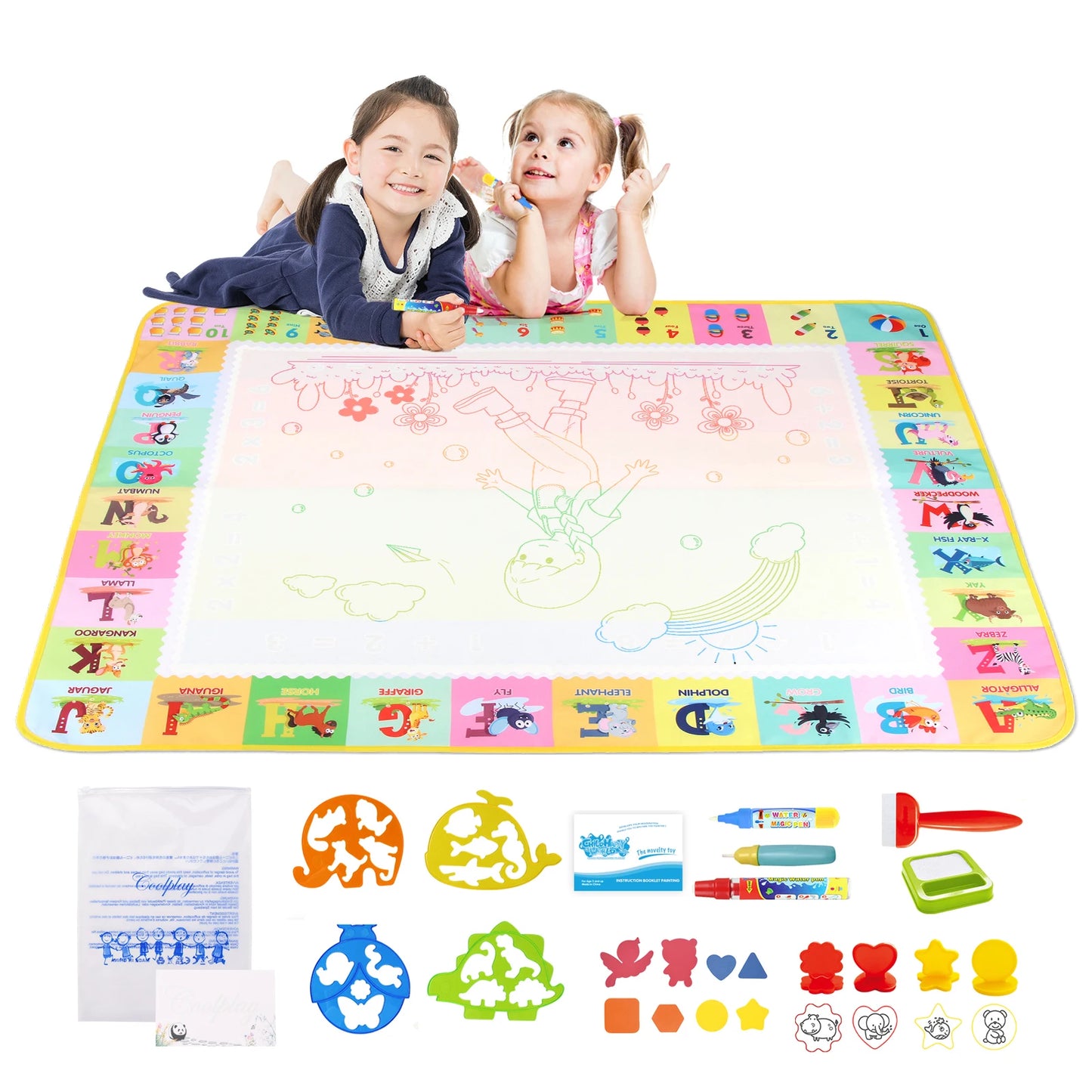 100x80CM Magic Water Christ Mat – Повторное использование Doodle Board Montesori Education игрушки для детей