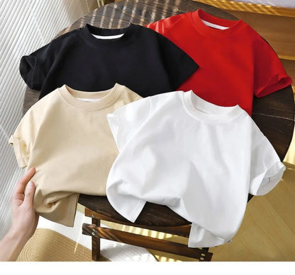 2-10Y Children/Girls Чистый хлопок короткометражный пульверный футбол — детские мальчики и девочки Саммер Топс