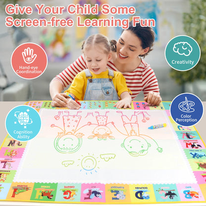 100x80CM Magic Water Christ Mat – Повторное использование Doodle Board Montesori Education игрушки для детей