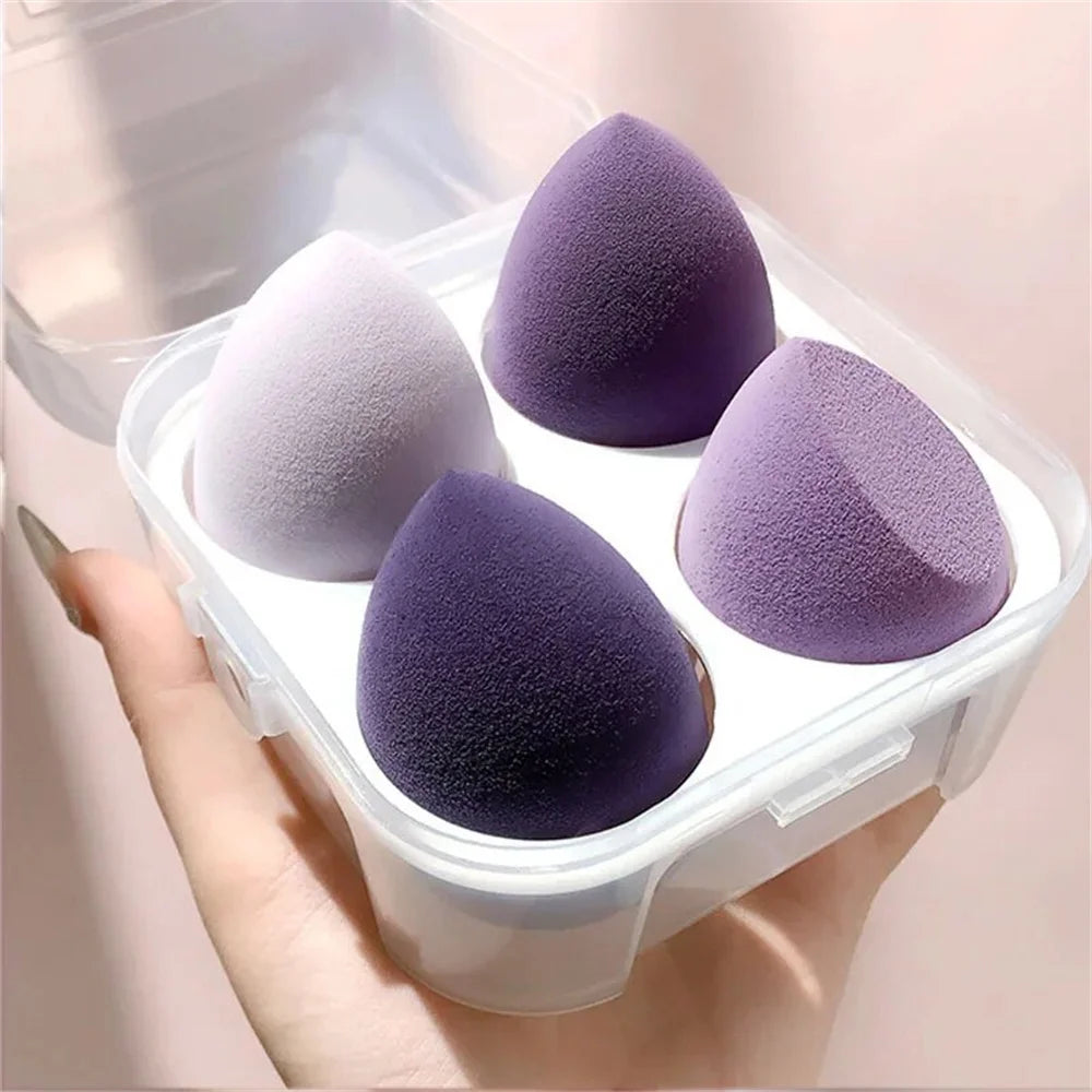4PCS макияж Губка Блендер Красотка Яйцо Косметика - Soft Foundation & Powder Spoungs for Women, Professional Breature Tools