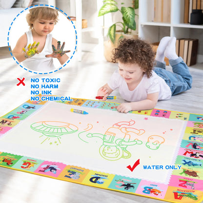 100x80CM Magic Water Christ Mat – Повторное использование Doodle Board Montesori Education игрушки для детей